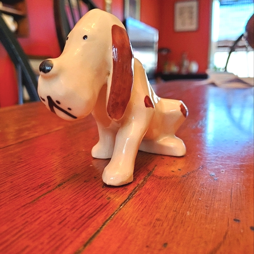 Ceramic hand painted hound dog